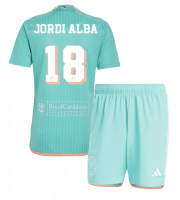 Inter Miami Jordi Alba #18 Tercera Equipación Niños 2024-25 Manga Corta (+ Pantalones cortos)